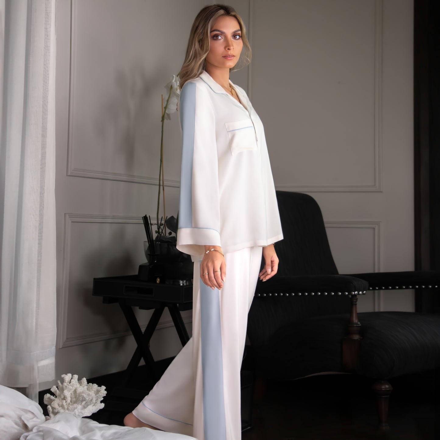 The Dolce Set - Cream & Blue